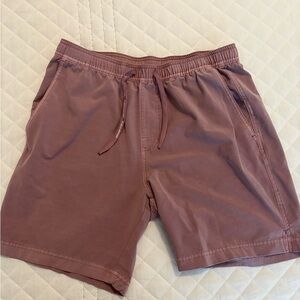 Flag & Anthem Casual Mauve Drawstring Shorts